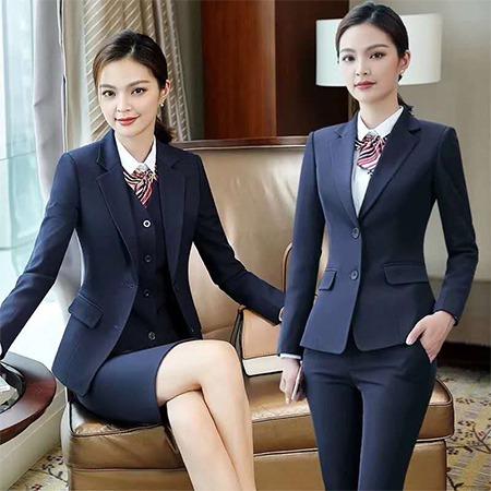 女士定做藍(lán)色西服