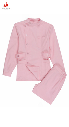 廠家定做春 秋冬粉色長(zhǎng)袖立領(lǐng)護(hù)士服套裝
