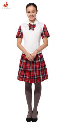 工作服 制服武漢定做供應(yīng)甜美套裙按摩技師服服裝