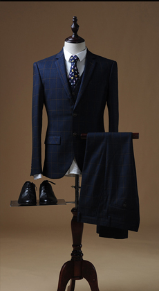 量身定制英倫商務(wù)西服套裝
