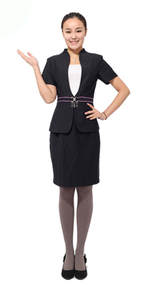 定做商務(wù)白領(lǐng)女式套裙工作服