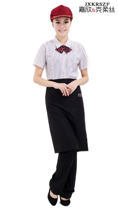 快餐店服務(wù)員制服定制廠家