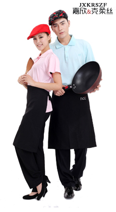食堂短袖服務員工作服定做