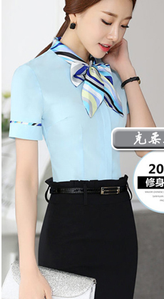白領(lǐng)短袖襯衣工作服定做
