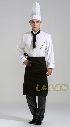 廠家定做火鍋店后廚長袖工作服